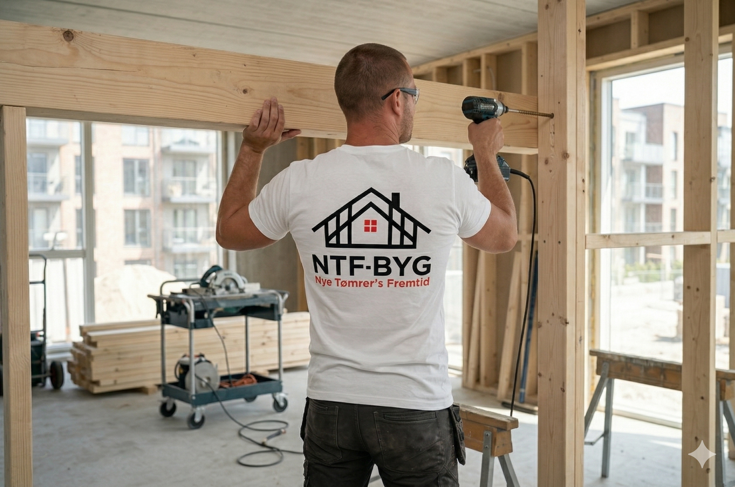 Færdigt loft udført af NTF-Byg